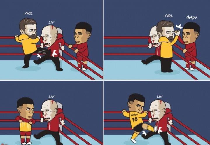 中国体育-今日趣图：今天请别叫我神秘内切男，我是狼队MVP、右后卫加克波